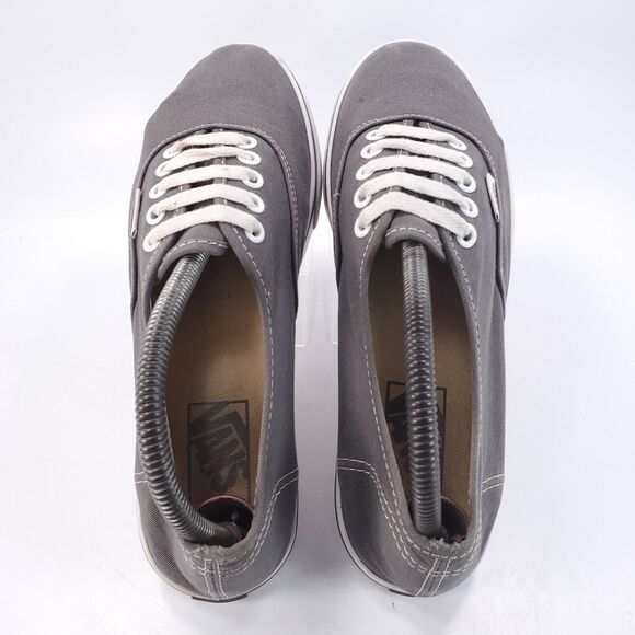 Vans Off the Wall Athletic Lace Up Shoe Womens Size 8.5 Mens 7 TB4R Gray White - Picture 4 of 9
